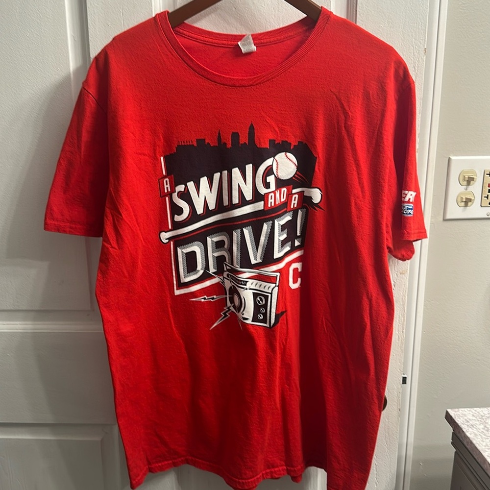Tom Hamilton Hammy 30 Yr T-Shirt Cleveland Indians XL